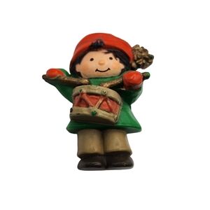 Hallmark Drummer Boy Christmas Brooch Retro